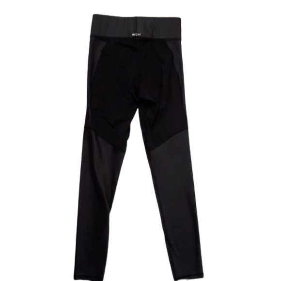 MICHI Black Leggings with Mesh Accents - Picture 1 of 7